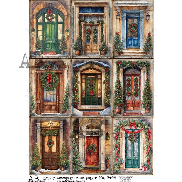 ABstudio Rice Paper - 2409 (A4) - Rustic Farmhouse Charm