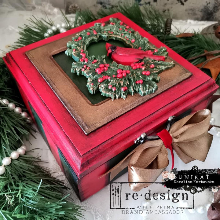 NEW! Redesign Mould - CARDINAL CHEER (5" x 8")