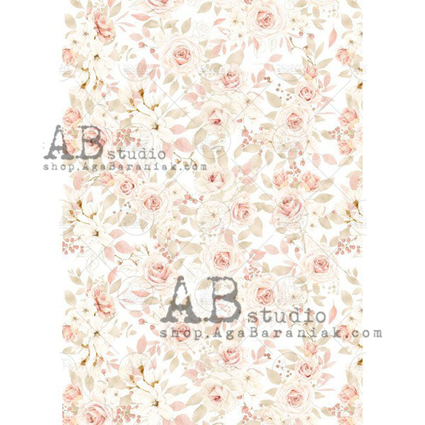 ABstudio Rice Paper - 281 (A4) - Rustic Farmhouse Charm