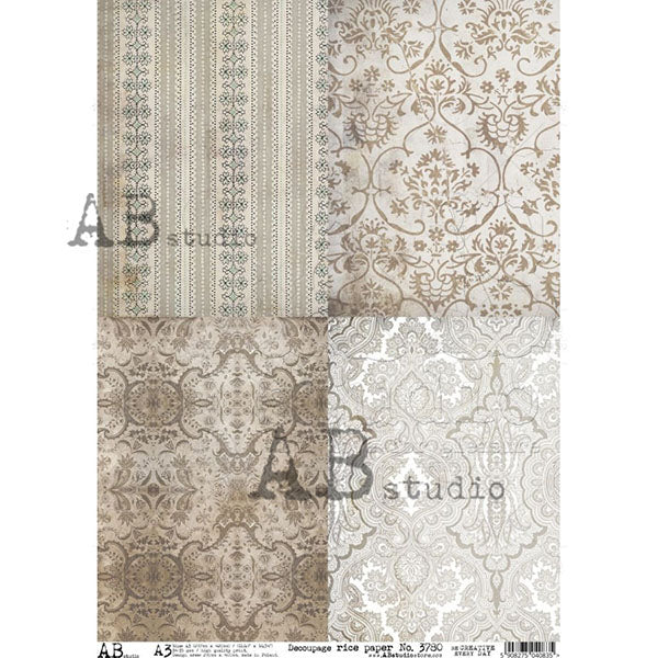 ABstudio Rice Paper - 3780 (A3) - Rustic Farmhouse Charm