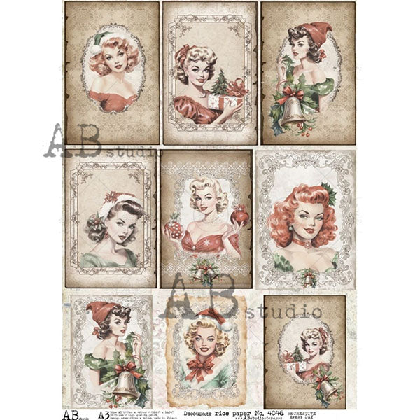 ABstudio Rice Paper - 4046 (A3) - Rustic Farmhouse Charm