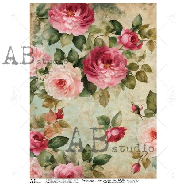 ABstudio Rice Paper - 4134 (A3) - Rustic Farmhouse Charm