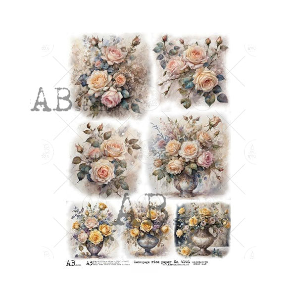ABstudio Rice Paper - 4146 (A3) - Rustic Farmhouse Charm