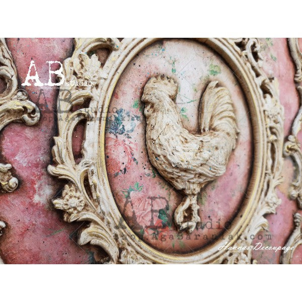 ABstudio Rice Paper - 'JAPANESE ROSES 2' 53 (A4) - Rustic Farmhouse Charm