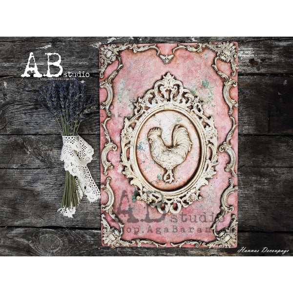 ABstudio Rice Paper - 'JAPANESE ROSES 2' 53 (A4) - Rustic Farmhouse Charm