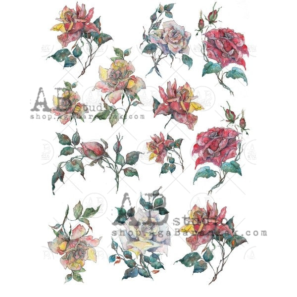 ABstudio Rice Paper - 549 (A4) - Rustic Farmhouse Charm