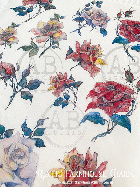 ABstudio Rice Paper - 549 (A4) - Rustic Farmhouse Charm