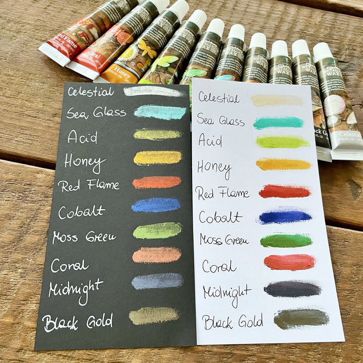 Finnabair Metallique Wax - BLACK GOLD (Art Alchemy) - Rustic Farmhouse Charm