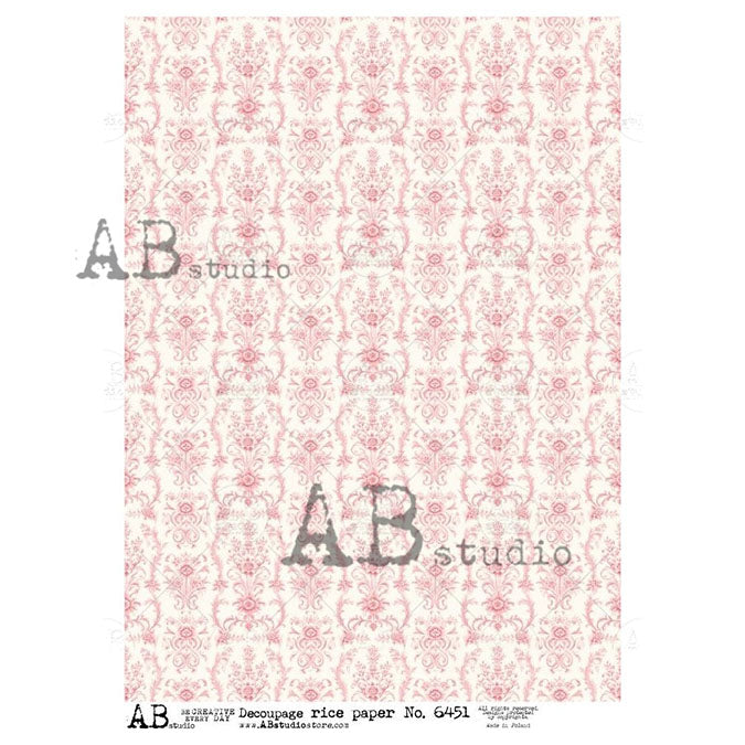 ABstudio Rice Paper - 6451 (A4) - Rustic Farmhouse Charm