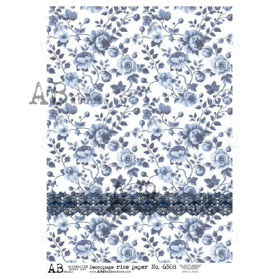 ABstudio Rice Paper - 6508 (A4) - Rustic Farmhouse Charm