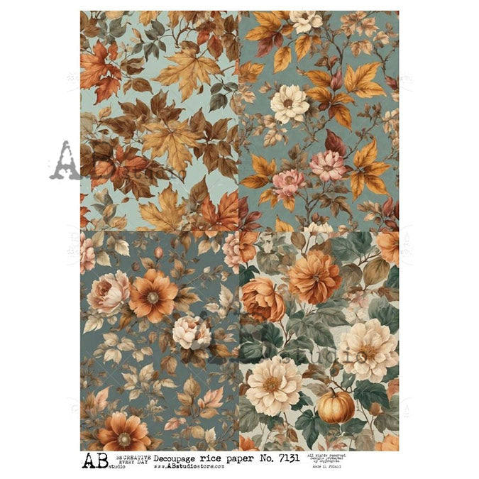 ABstudio Rice Paper - 7131 (A4) - Rustic Farmhouse Charm
