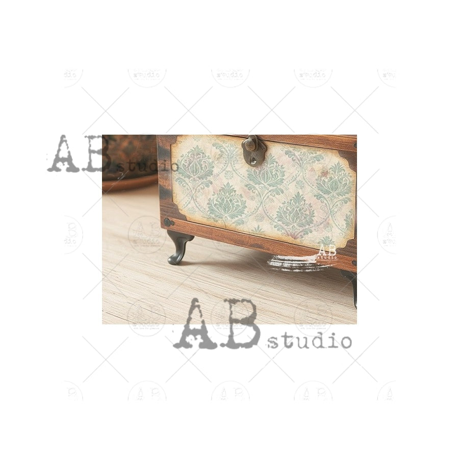 ABstudio Rice Paper - 7404 (A4) - Rustic Farmhouse Charm