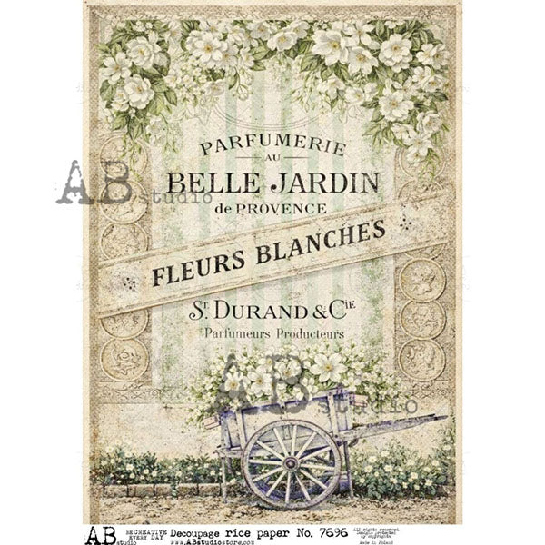 ABstudio Rice Paper - 7696 (A4) - Rustic Farmhouse Charm