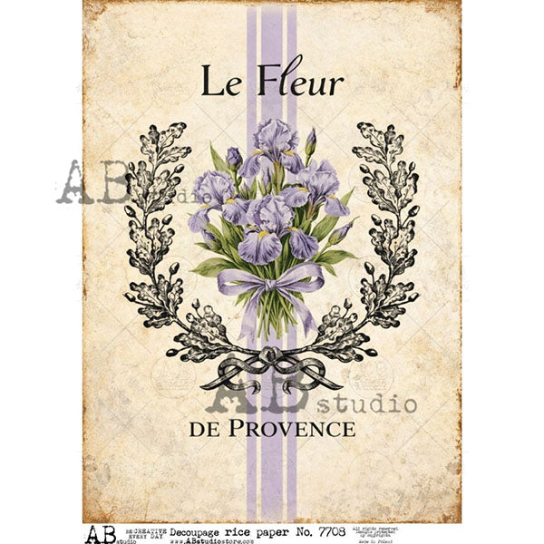 ABstudio Rice Paper - 7708 (A4) - Rustic Farmhouse Charm