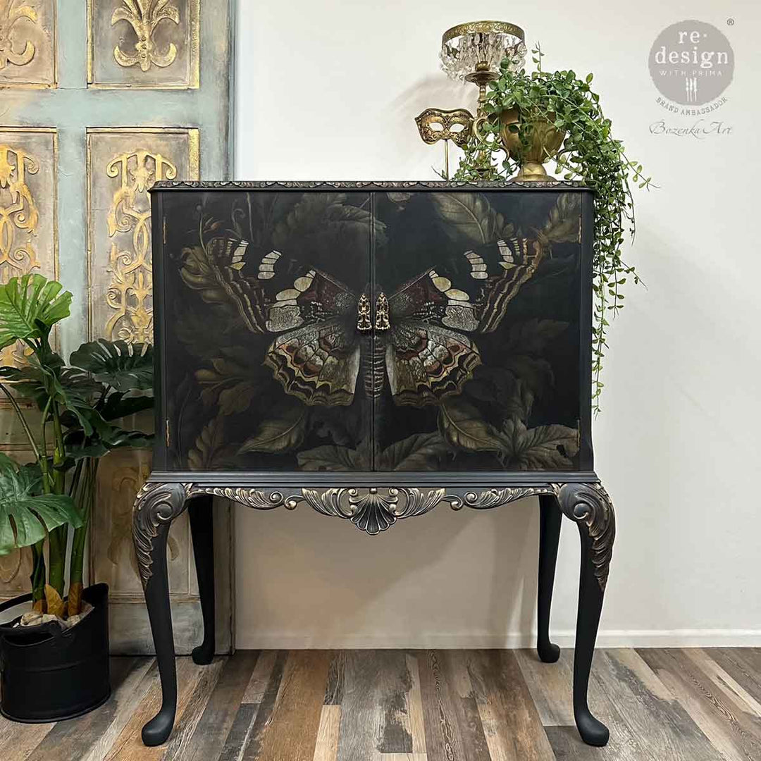 NEW! Redesign A1 Decoupage Fibre Paper - BUTTERFLY CONSERVATORY TALES (59.44cm x 84.07cm) - Rustic Farmhouse Charm