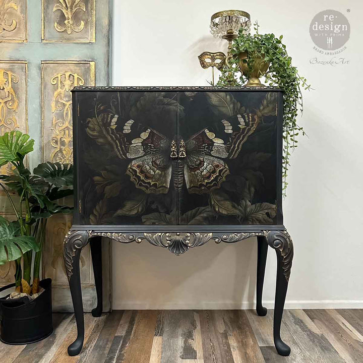 NEW! Redesign A1 Decoupage Fibre Paper - BUTTERFLY CONSERVATORY TALES (59.44cm x 84.07cm) - Rustic Farmhouse Charm