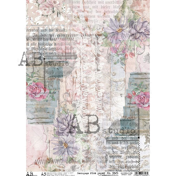 ABstudio Rice Paper - 3325 (A3) - Rustic Farmhouse Charm