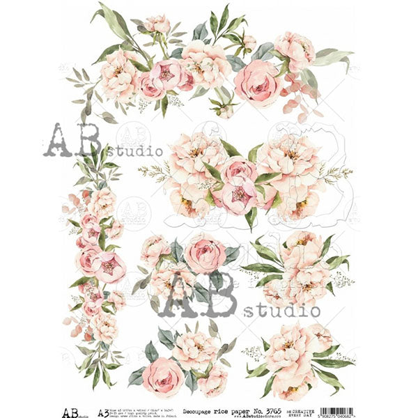 ABstudio Rice Paper - 3765 (A3) - Rustic Farmhouse Charm