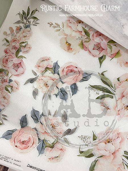 ABstudio Rice Paper - 3765 (A3) - Rustic Farmhouse Charm