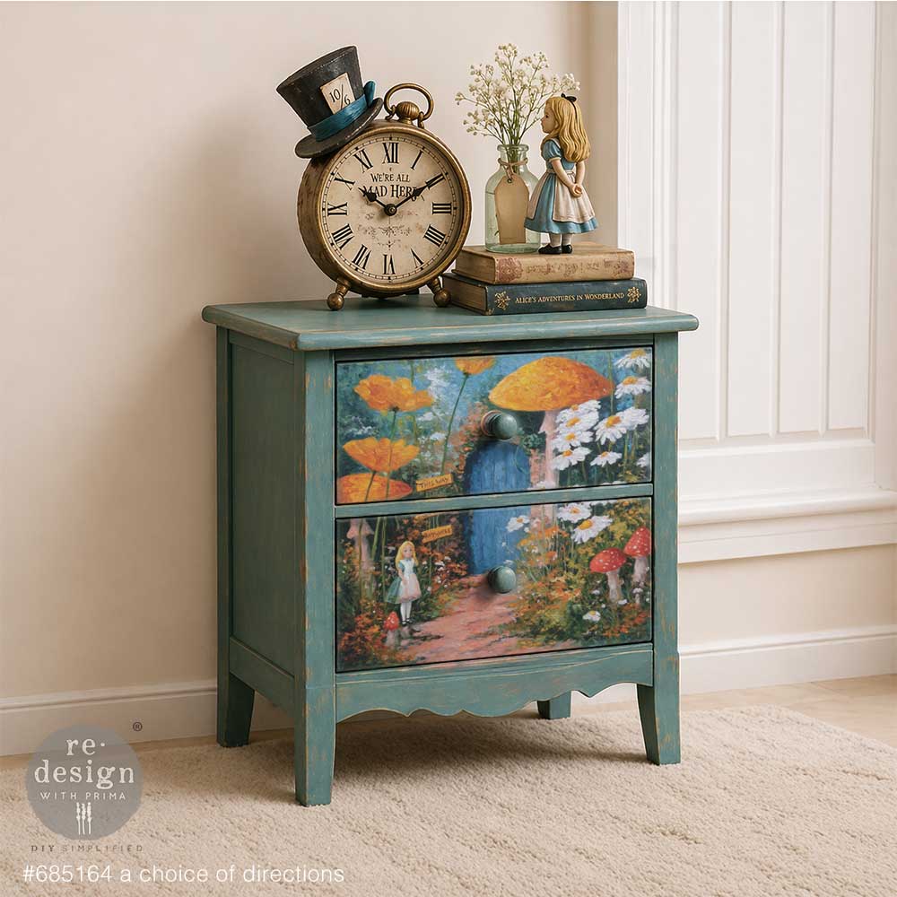 LIMITED! Redesign A3 Decoupage Fibre Paper - A CHOICE OF DIRECTIONS (29.7cm x 41.9cm) - Rustic Farmhouse Charm