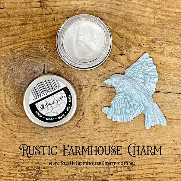 WHITE Antique Paste by Pentart 20ml - Rustic Farmhouse Charm