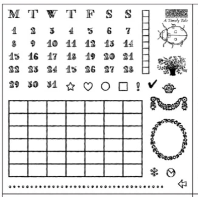 NEW! IOD Stamp Box Set - A TIMELY TALE (4x 6"x6", 15.24cm x 15.24cm)