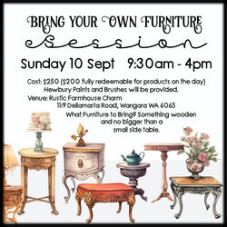 BYO Workshop Session - 10 September 2023 (Sunday) - Rustic Farmhouse Charm