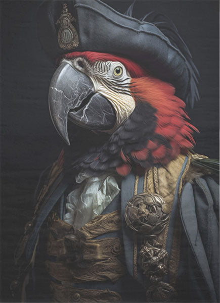 Decoupage Tissue Paper - Admiral Macaw (53.34cm x 73.66cm)