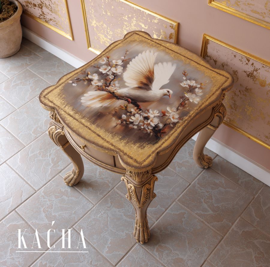 NEW! Redesign A1 Decoupage Fibre Paper - ALABASTER GRACE by Kacha (59.44cm x 84.07cm) - Rustic Farmhouse Charm