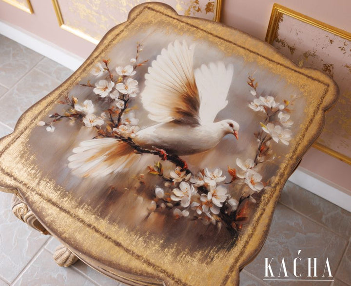 NEW! Redesign A1 Decoupage Fibre Paper - ALABASTER GRACE by Kacha (59.44cm x 84.07cm) - Rustic Farmhouse Charm