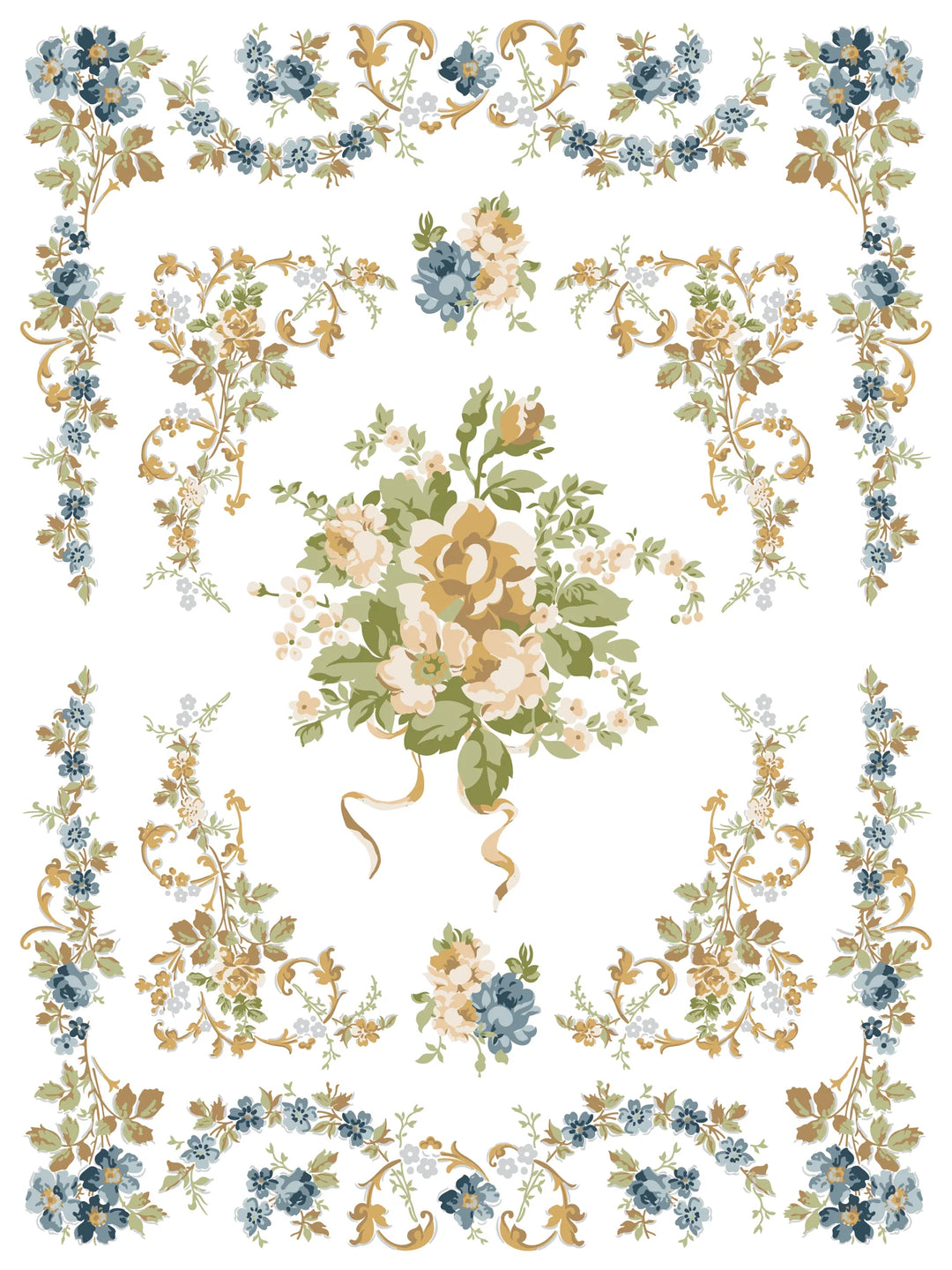 NEW! IOD Paint Inlay - ALFRED PEATS & CO. (set of eight 12"x16" sheets) - Rustic Farmhouse Charm