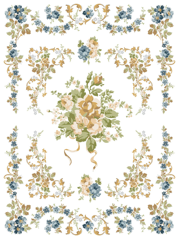 NEW! IOD Paint Inlay - ALFRED PEATS & CO. (set of eight 12"x16" sheets) - Rustic Farmhouse Charm