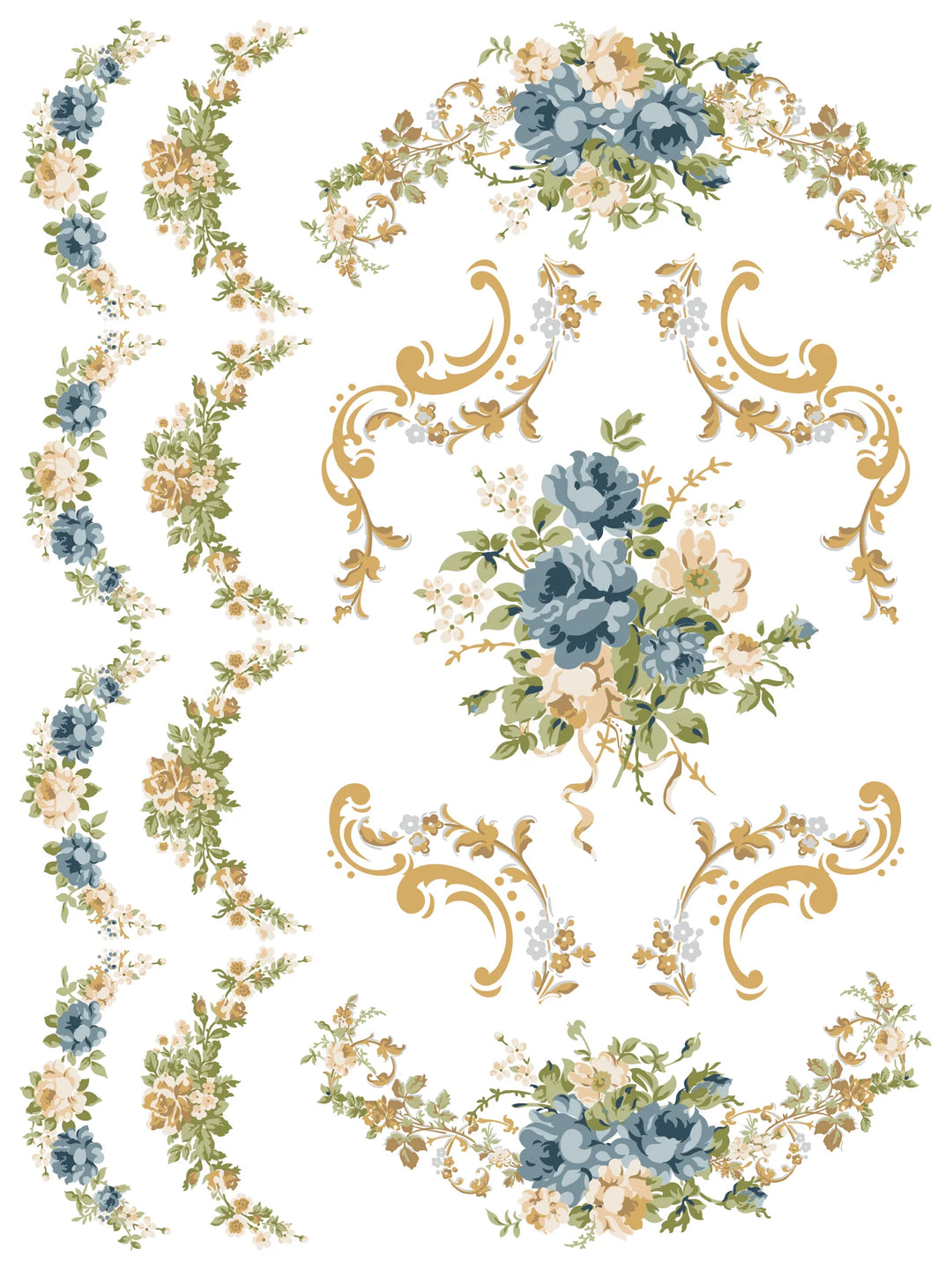 NEW! IOD Paint Inlay - ALFRED PEATS & CO. (set of eight 12"x16" sheets) - Rustic Farmhouse Charm