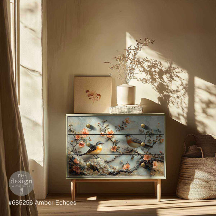 LIMITED! Redesign Decoupage Fibre - AMBER ECHOES (49.53cm x 76.2cm)