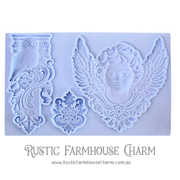LaBlanche Mould - ANGEL & OWL (12.7 cm x 20.3 cm)