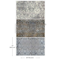 NEW! Redesign Decoupage Tissue Paper Pack - ANTIQUE ELEGANCE (3 sheets, each 49.53cm x 76.2cm) - Rustic Farmhouse Charm