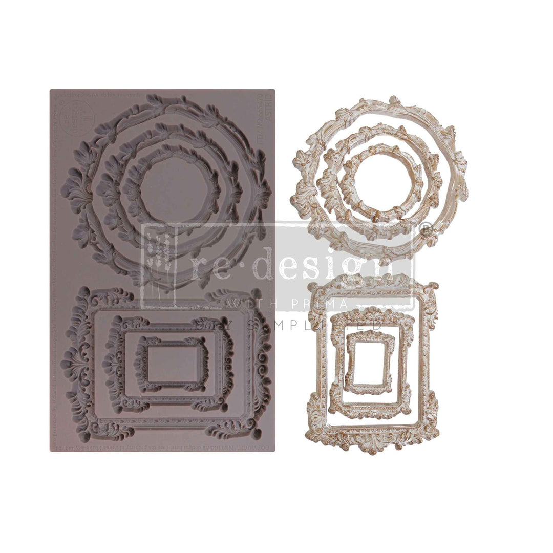 NEW! ASTRID Redesign Mould 5"x8" - Rustic Farmhouse Charm