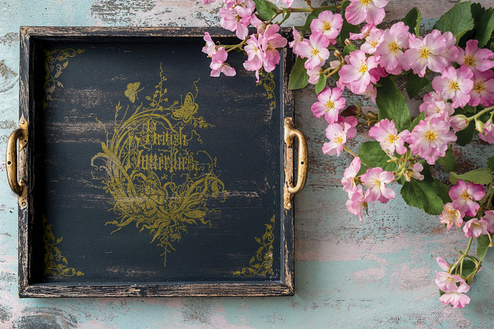 NEW! IOD Gold & Silver Foil Transfer Pad - ATHENAEUM (set of eight 8"x12" sheets) - Rustic Farmhouse Charm