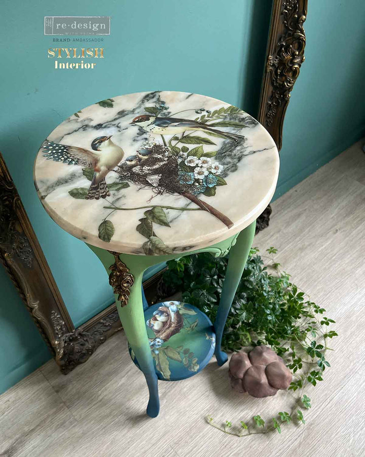 NEW! Redesign Transfer - AVIARY ELEGANCE (60.96cm x 88.9cm) - Rustic Farmhouse Charm
