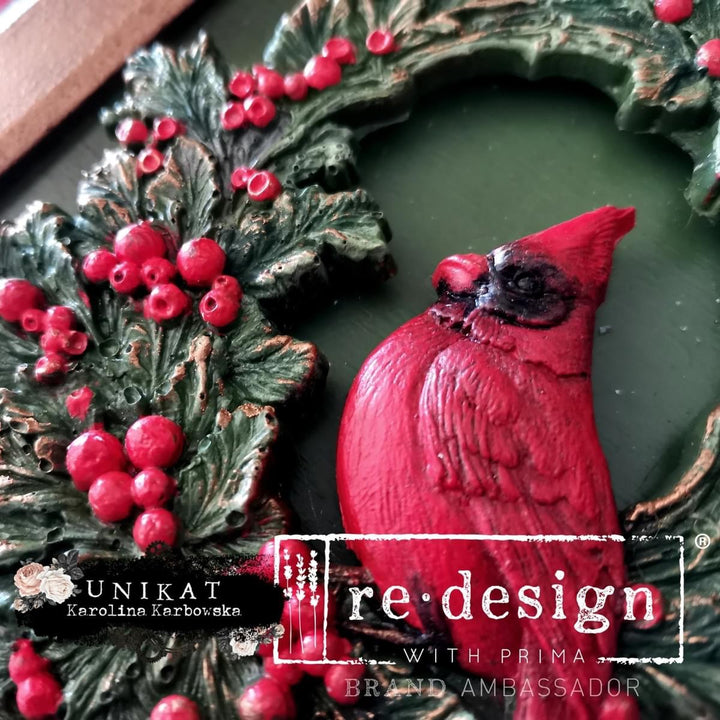 NEW! Redesign Mould - CARDINAL CHEER (5" x 8")