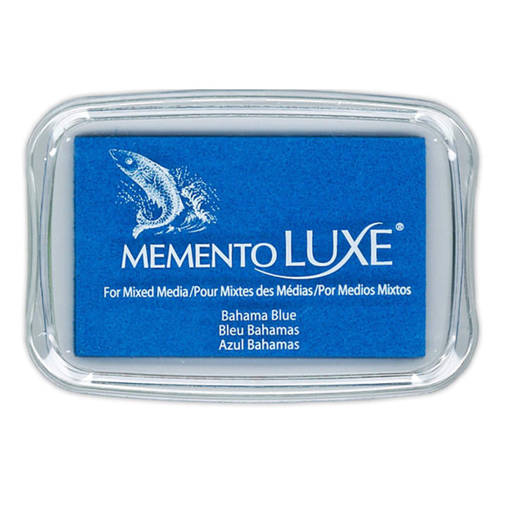 Tsukineko Memento Luxe Ink Pad - BAHAMA BLUE (great for fabrics!)