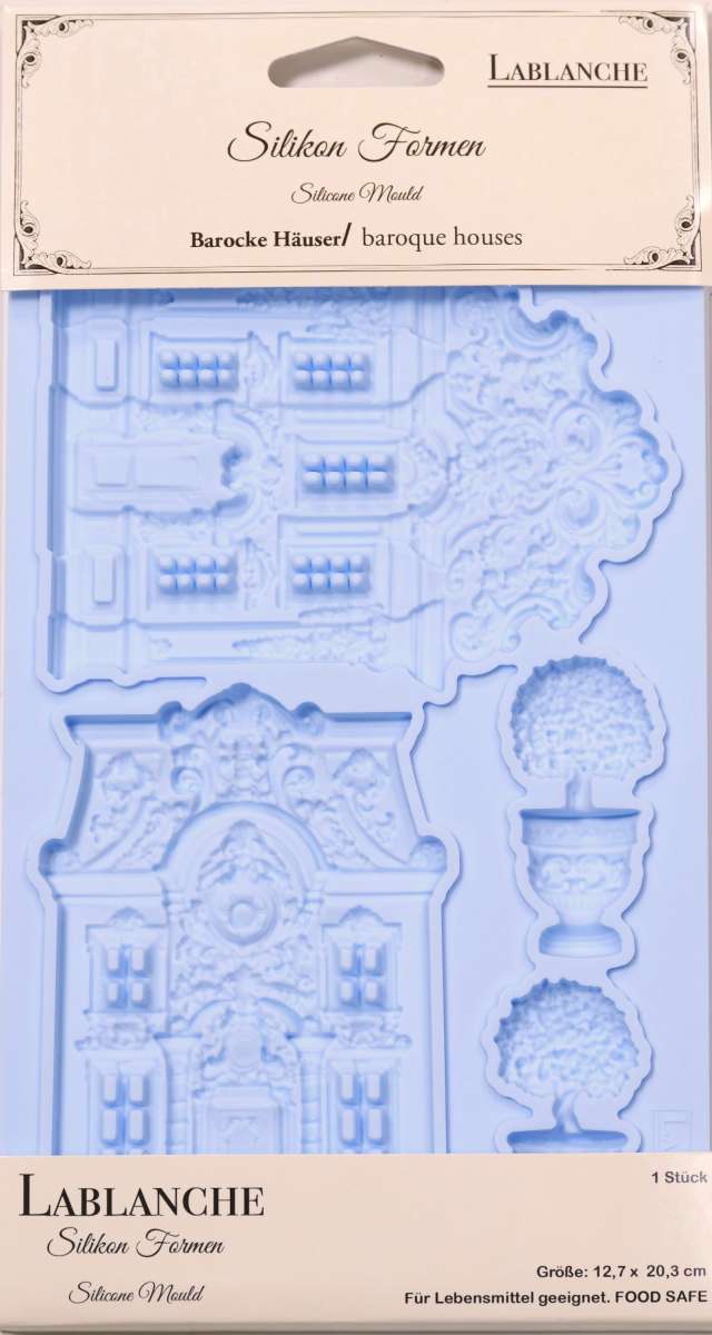 NEW! LaBlanche Mould - BAROQUE HOUSES (12.7 cm x 20.3 cm)