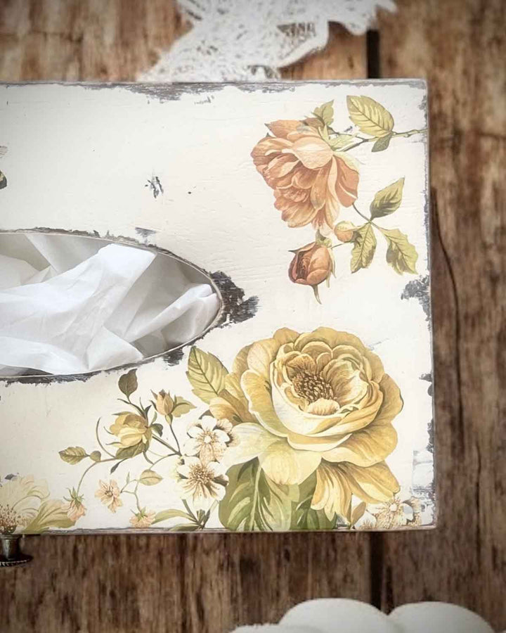 NEW! Redesign Middy Transfer - BELLE ÉPOQUE BLOOMS (3 sheets, each 21.59cm x 27.94cm) - Rustic Farmhouse Charm