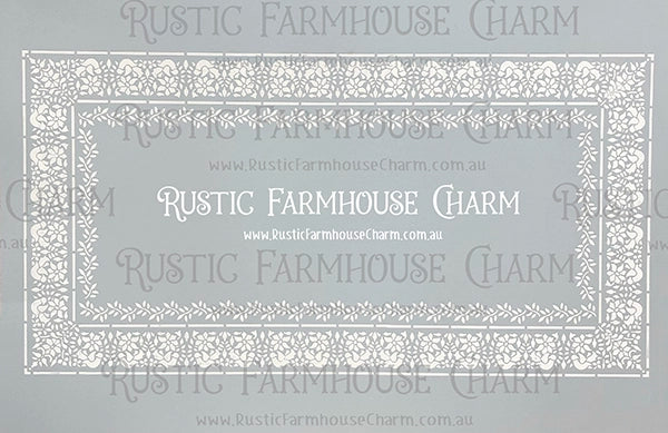 BIRDS & VINE BONE INLAY SET Designer Stencils by Rustic Farmhouse Charm - Rustic Farmhouse Charm