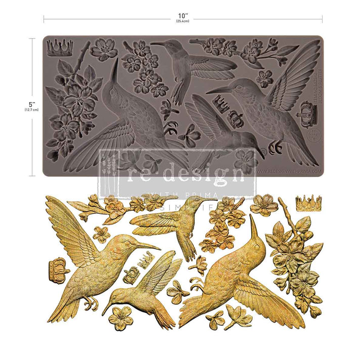 NEW! Redesign Mould - BLOOM & FLUTTER (5" x 10") - Rustic Farmhouse Charm