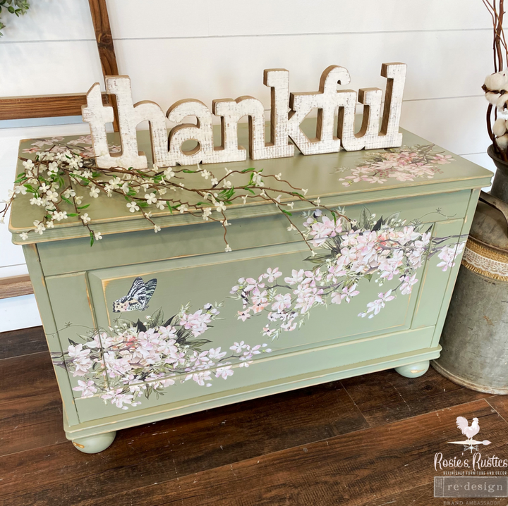 BLOSSOM BOTANICA Redesign Transfer 76.2cm x 60.96cm - Rustic Farmhouse Charm