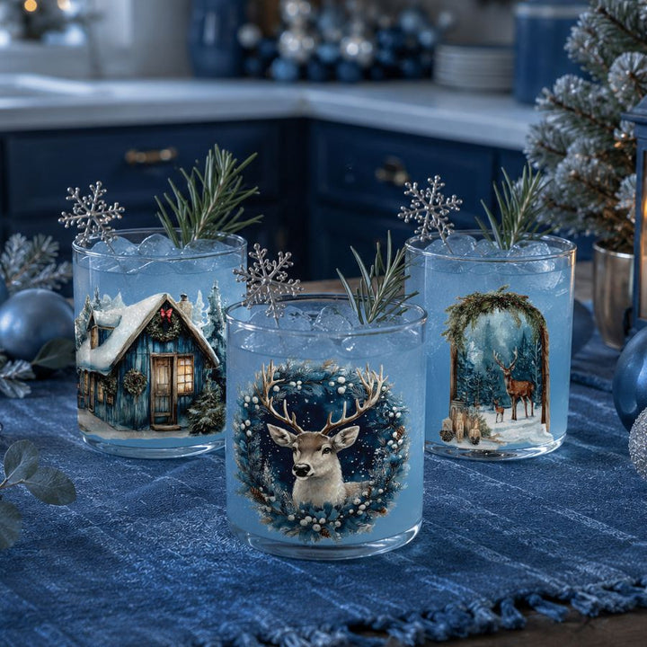 NEW! Redesign Luxe Transfer - BLUE RIDGE WINTER (2 sheets, 8.25cm x 29.2cm)