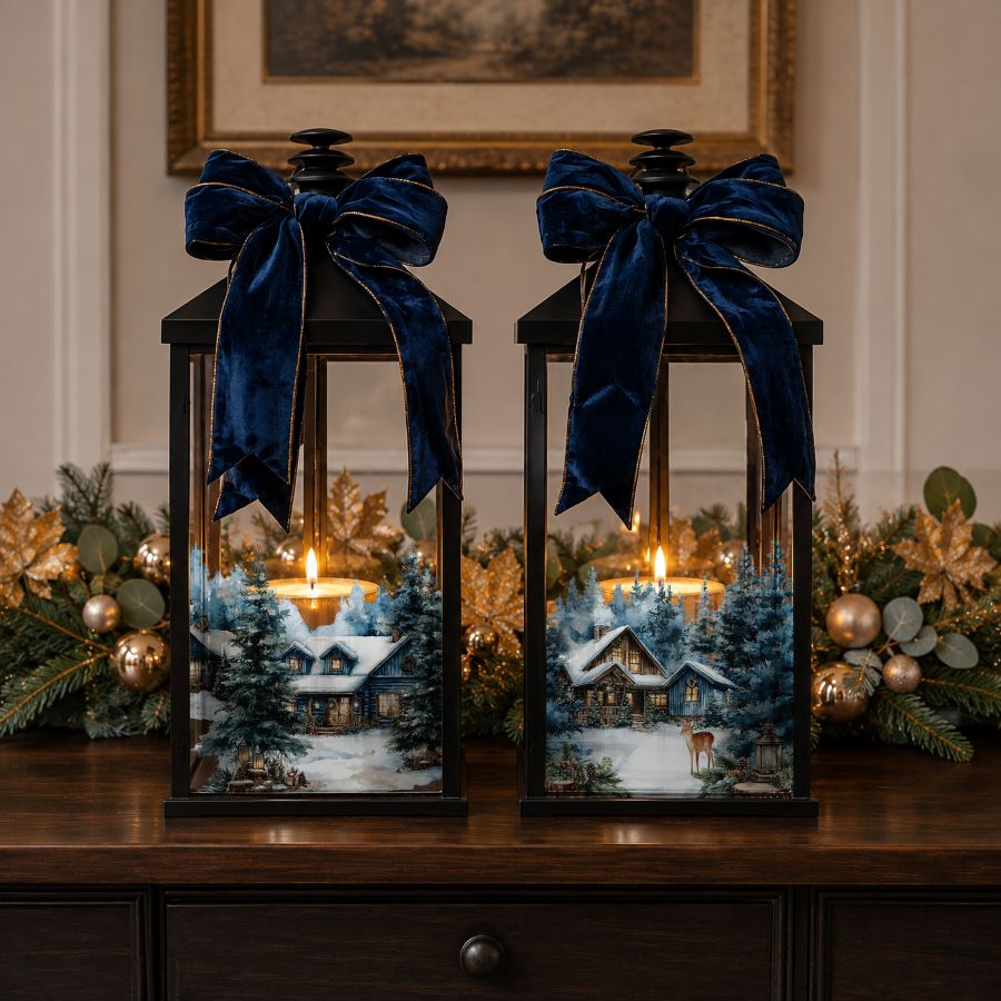 NEW! Redesign Luxe Transfer - BLUE RIDGE WINTER (2 sheets, 8.25cm x 29.2cm)