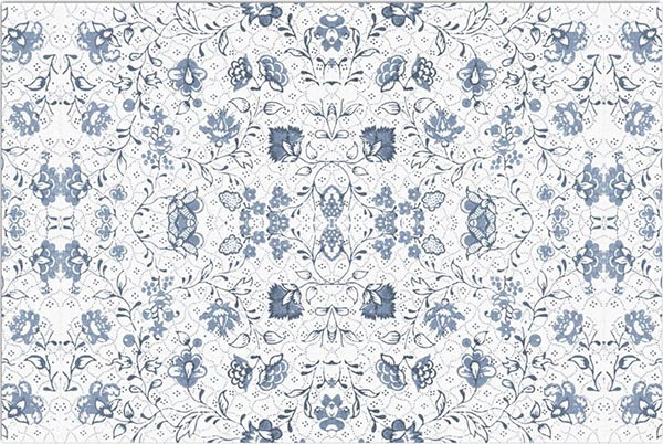 Decoupage Tissue Paper - Blue & White Small Florals Pattern (50.8cm x 76.2cm) - Rustic Farmhouse Charm