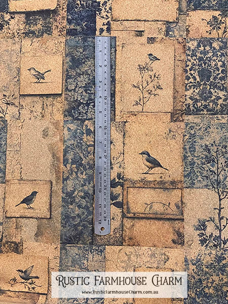 Adhesive Cork Fabric - BLUEBIRD BOTANICA